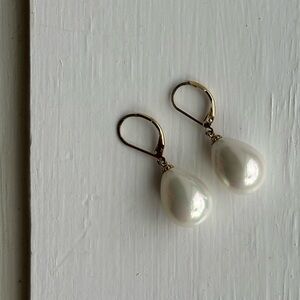 Faux Pearl Drop Earrings